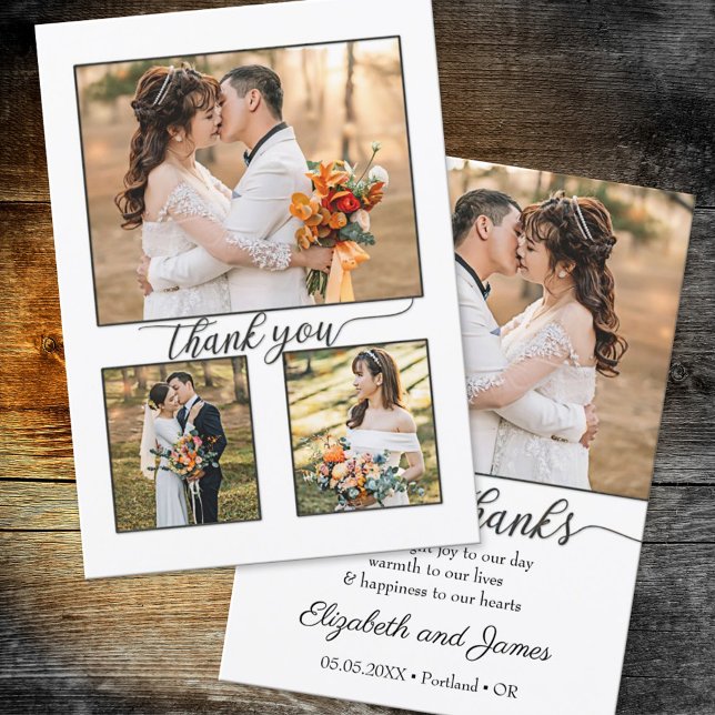 Tarjeta de agradecimiento para el Boda de guiones  (Subido por el creador)