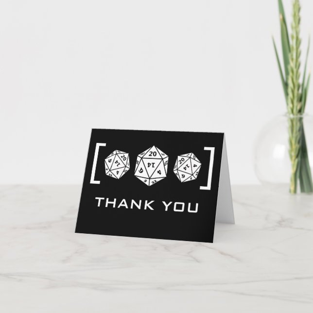 Tarjeta de agradecimiento para el Boda de juego de (Anverso)