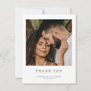 Tarjeta de agradecimiento para el Boda fotográfico