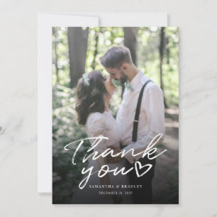 Tarjeta de agradecimiento para el Boda fotográfico