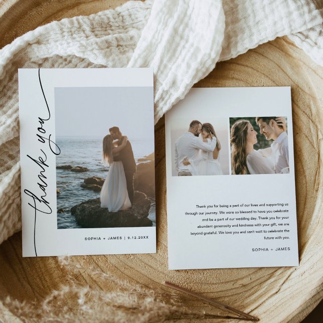 Tarjeta de agradecimiento para el Boda fotográfico (Subido por el creador)