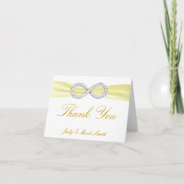 Tarjeta de agradecimiento para el Boda infinito de