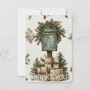Tarjeta de agradecimiento para el cartero de la of