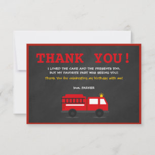 Tarjeta de agradecimiento para el cumpleaños del l