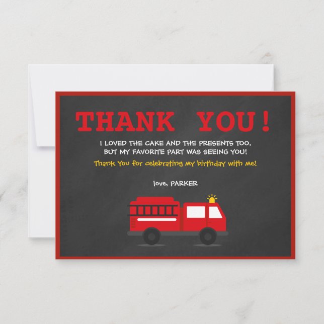 Tarjeta de agradecimiento para el cumpleaños del l (Anverso)