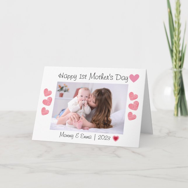 Tarjeta de agradecimiento para el Día de la Madre (Anverso)