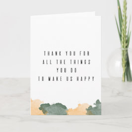 Tarjeta de agradecimiento para el día del padre