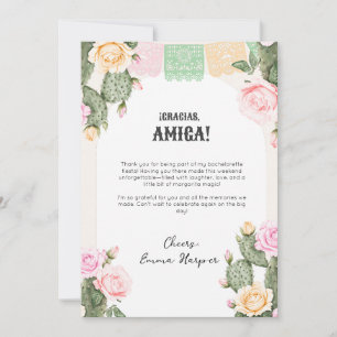 Tarjeta de agradecimiento para el fin de semana de