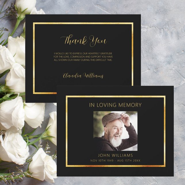 Tarjeta de agradecimiento para el funeral de solid (Subido por el creador)