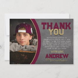 Tarjeta de agradecimiento para el Grad de Borgoña