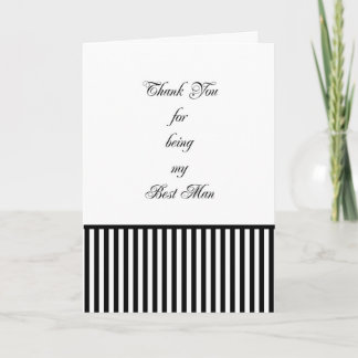 Tarjeta de agradecimiento para el padrino con raya