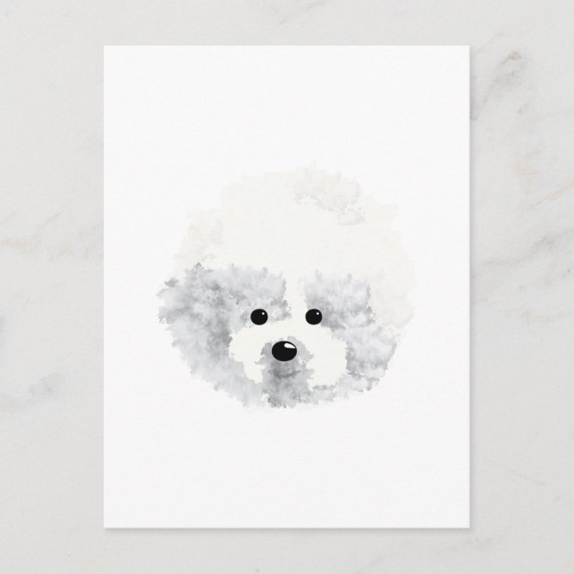 Tarjeta de agradecimiento para el perro Bichon Fri (Anverso)