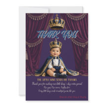 Tarjeta de agradecimiento para el primer cumpleaño