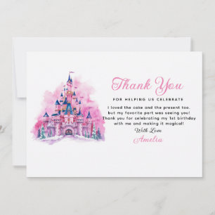 Tarjeta de agradecimiento para el primer cumpleaño