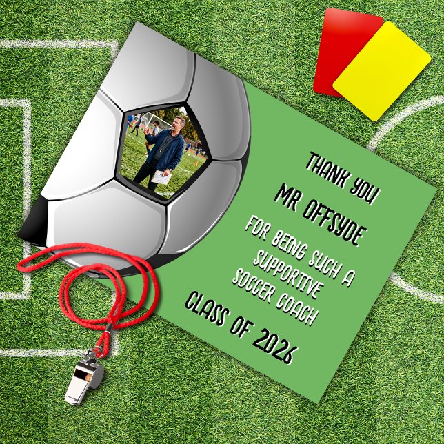 Tarjeta de agradecimiento para entrenador de fútbo (Subido por el creador)