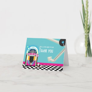Tarjeta de agradecimiento para fiesta de baile de 