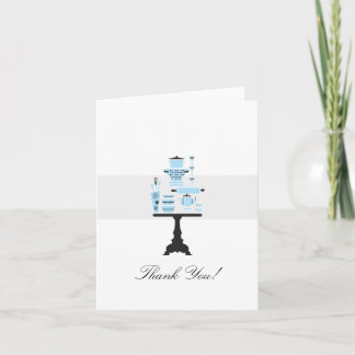 Tarjeta de agradecimiento para fiesta de boda