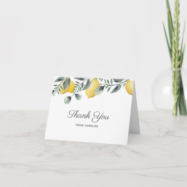 Tarjeta de agradecimiento para fiesta de boda de l (Anverso)