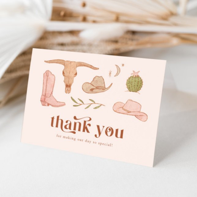 Tarjeta de agradecimiento para fiesta de boda rosa (Subido por el creador)