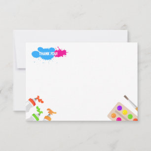 Tarjeta de agradecimiento para fiesta de cumpleaño