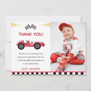 Tarjeta de agradecimiento para fiesta de cumpleaño