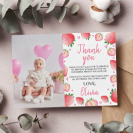 Tarjeta de agradecimiento para fiesta de cumpleaño