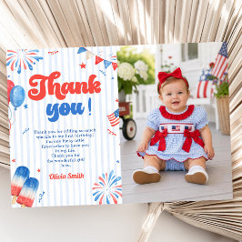 Tarjeta de agradecimiento para fiesta de cumpleaño