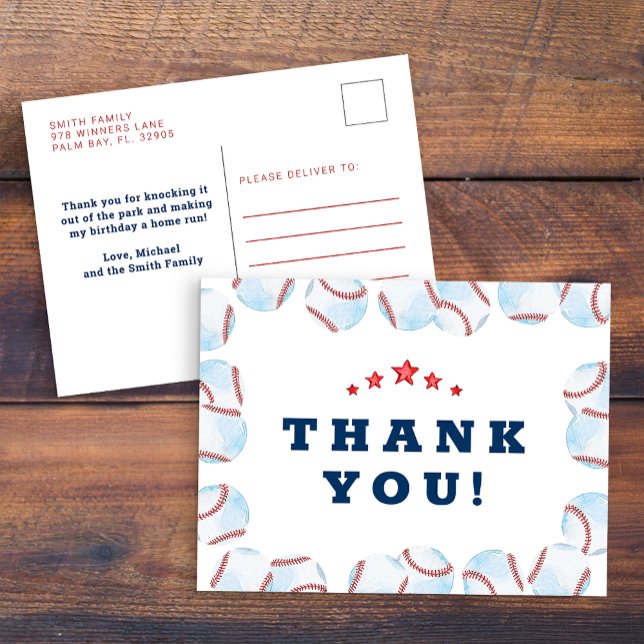 Tarjeta de agradecimiento para fiesta de cumpleaño (Thank You Card)