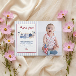 Tarjeta de agradecimiento para fiesta de cumpleaño