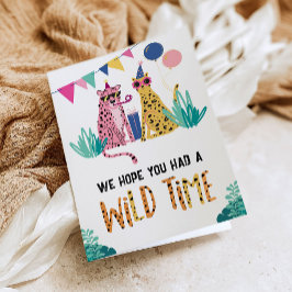 Tarjeta de agradecimiento para fiesta de cumpleaño