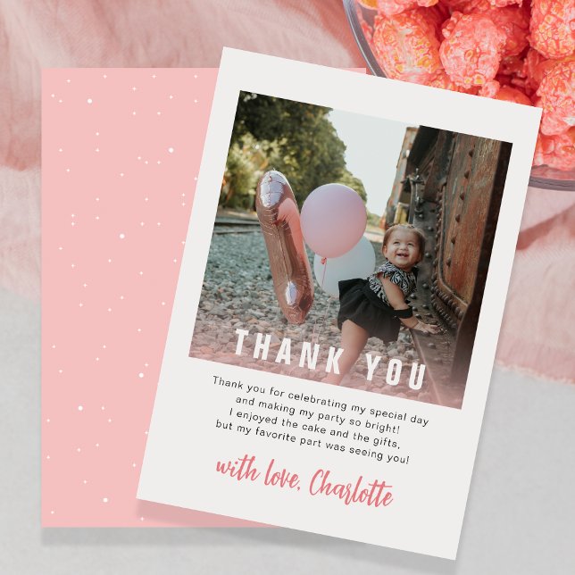 Tarjeta de agradecimiento para fiesta de cumpleaño (Subido por el creador)