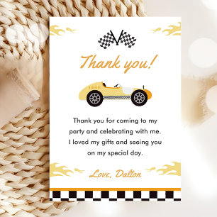 Tarjeta de agradecimiento para fiesta de cumpleaño