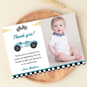 Tarjeta de agradecimiento para fiesta de cumpleaño
