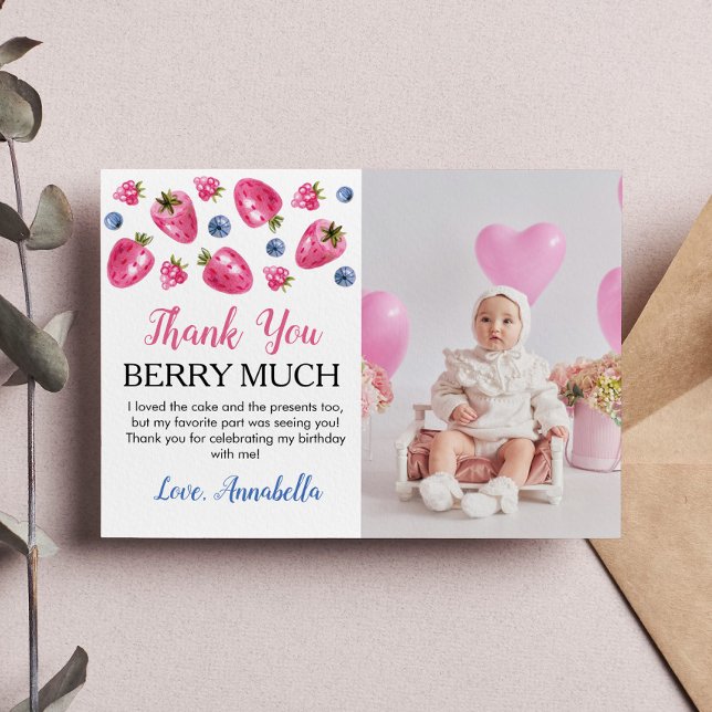 Tarjeta de agradecimiento para fiesta de cumpleaño (Subido por el creador)