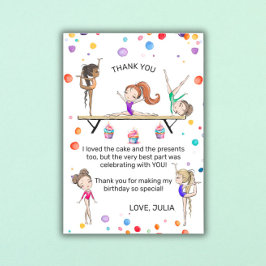 Tarjeta de agradecimiento para fiesta de cumpleaño