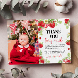 Tarjeta de agradecimiento para fiesta de cumpleaño