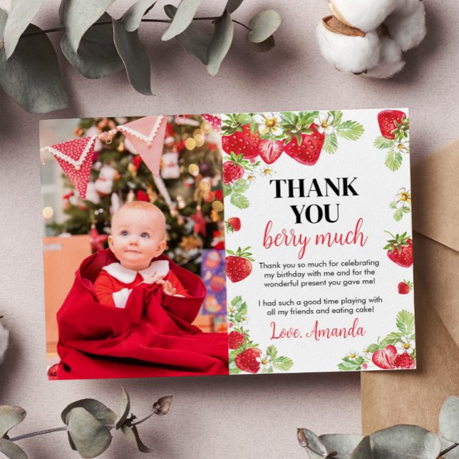 Tarjeta de agradecimiento para fiesta de cumpleaño (Subido por el creador)