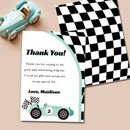 Tarjeta de agradecimiento para fiesta de cumpleaño