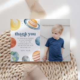 Tarjeta de agradecimiento para fiesta de cumpleaño