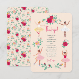 Tarjeta de agradecimiento para fiesta de cumpleaño
