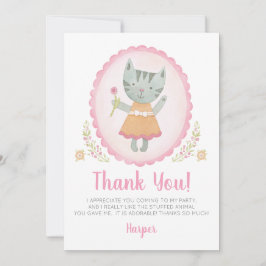 Tarjeta de agradecimiento para fiesta de cumpleaño