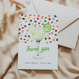 Tarjeta de agradecimiento para fiesta de despedida