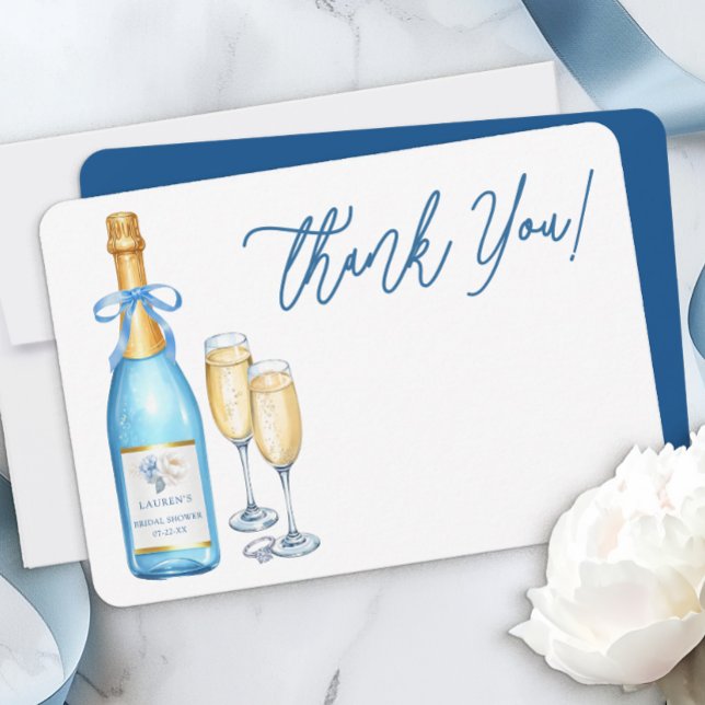 Tarjeta de agradecimiento para fiesta de despedida (Blank Thank You Card)