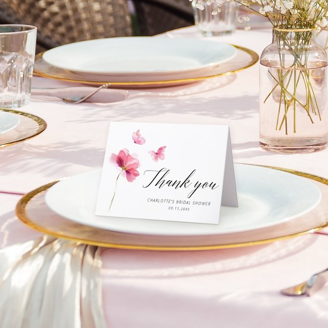 Tarjeta de agradecimiento para fiesta de novia flo (Subido por el creador)