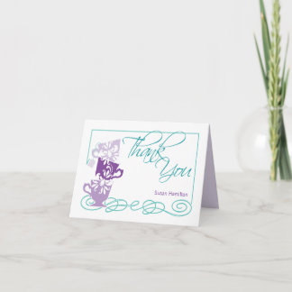 Tarjeta de agradecimiento para fiesta de soltera |