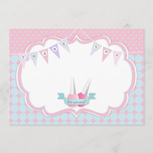 Tarjeta de agradecimiento para fiesta de spa de ma