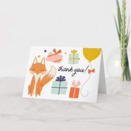 Tarjeta de agradecimiento para fiesta infantil mod