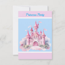 Tarjeta de agradecimiento para Fiesta Princesa Inf