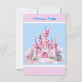 Tarjeta de agradecimiento para Fiesta Princesa Inf