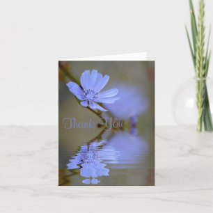 Tarjeta de agradecimiento para Flores de maíz azul